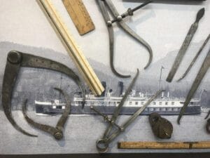 Steamship-era navigational tools for working with marine charts